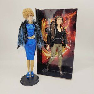 Hunger Games Black Label Collection Barbie Lot - Effie Katniss